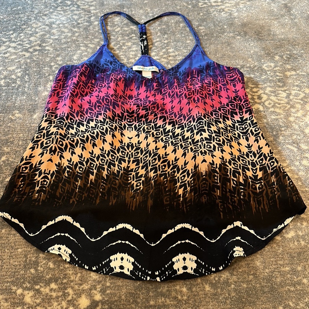 CHARLIE JADE 100% SILK TANK TOP IN VIBRANT COLORS